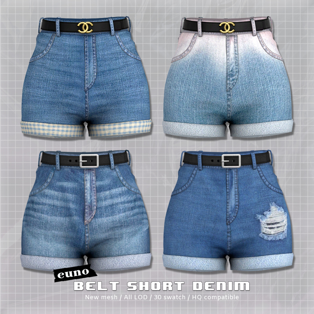 Скриншот мода Шорты Belt Short Denim